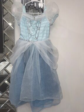 Light Blue Sparkle cinderella Princess Costume Dress